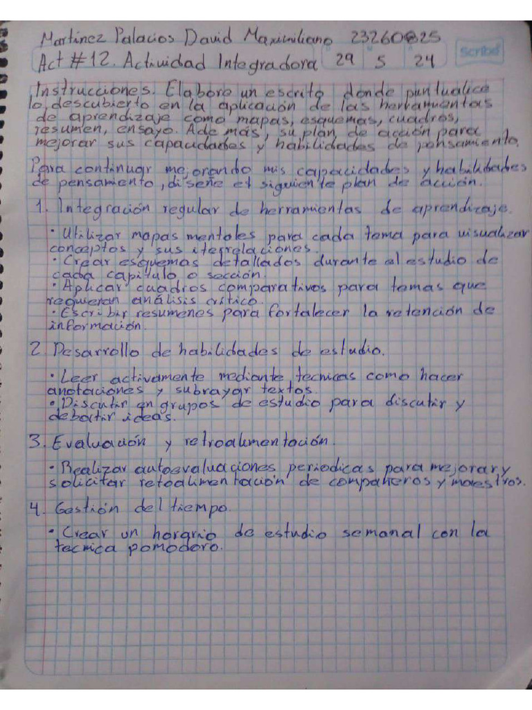 Act 12 Actividad Integradora Pdf
