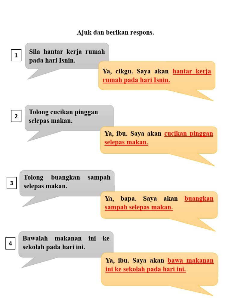 Ajuk Dan Berikan Respons | PDF