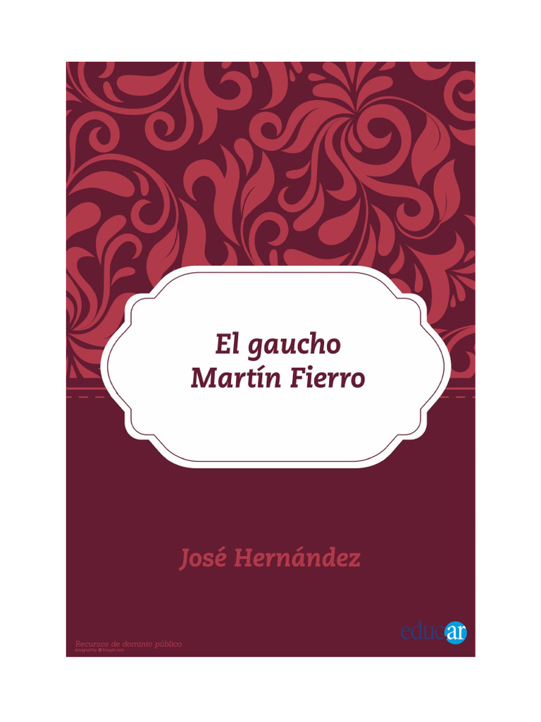 Hernandez Jose El Gaucho Martin Fierro Pdf