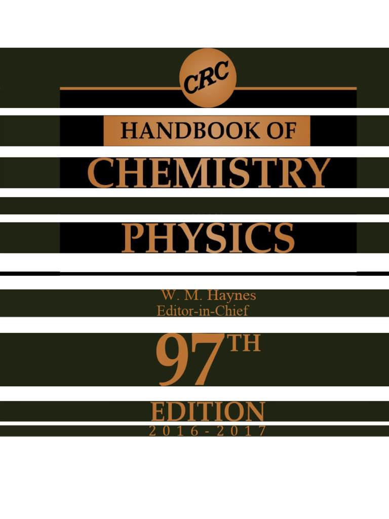 CRC Handbook of Chemistry and Physics 97th | PDF