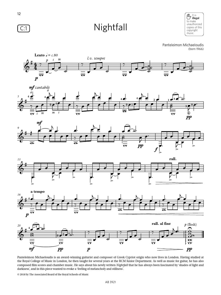 Nightfall PDF Performing Arts Musicology