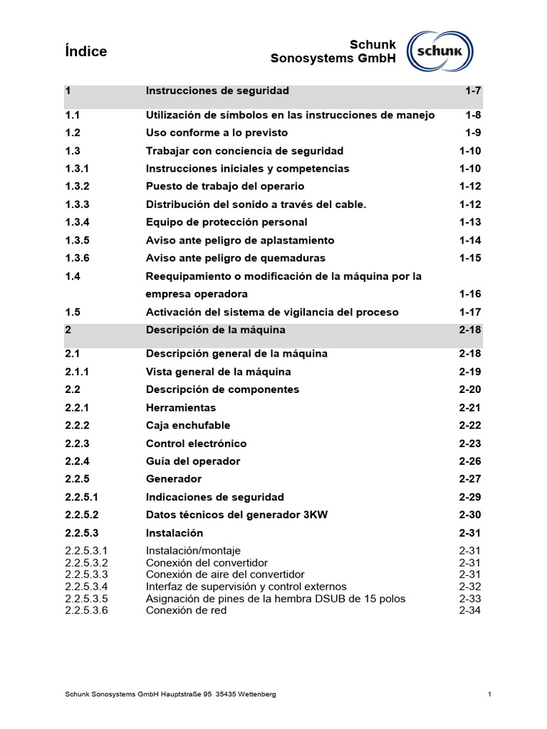 Instrucciones de uso y seguridad Schunk | PDF | Cobre | Soldadura