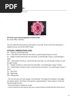 3D Flower Pattern