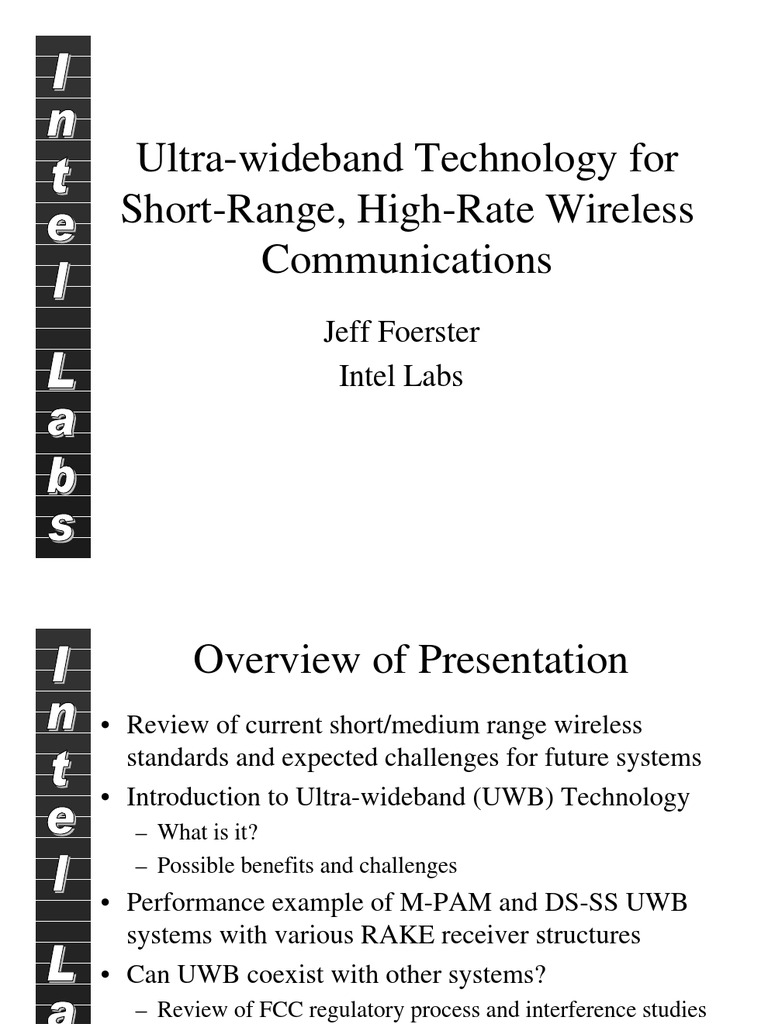 UWB for Wireless Communication Experts | PDF | Computers