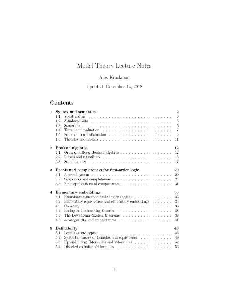 Lecture notes pdf first order logic mathematical logic