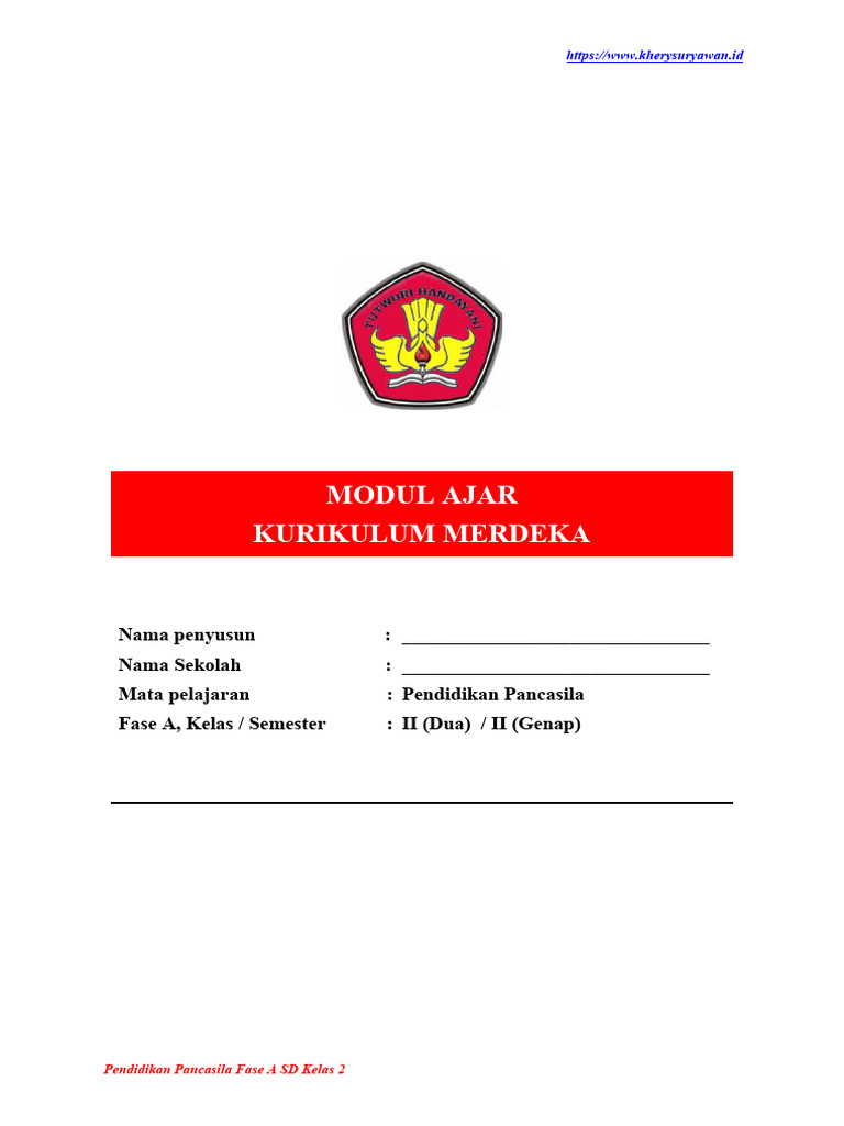Modul Ajar PPKn Kelas 2 Kurikulum Merdeka | PDF