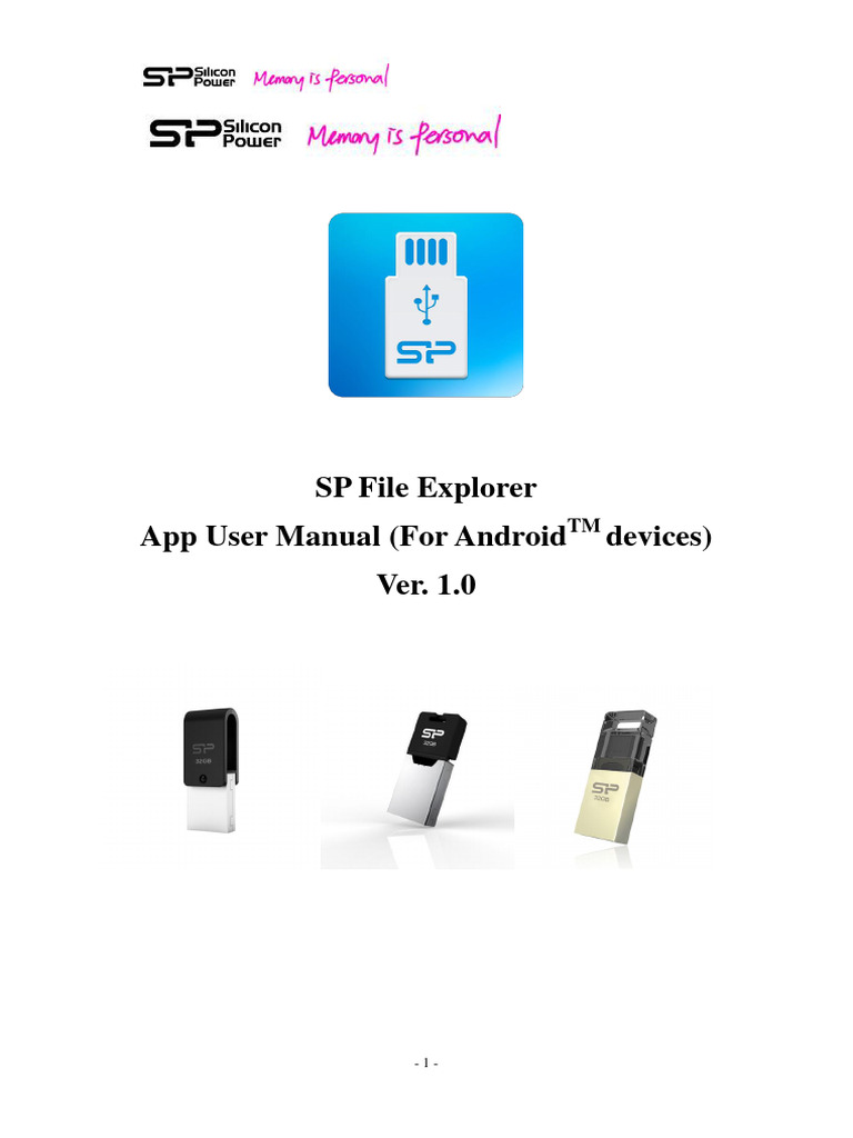 SP File Explorer App User Manual (For Android Devices) | PDF | Computer ...