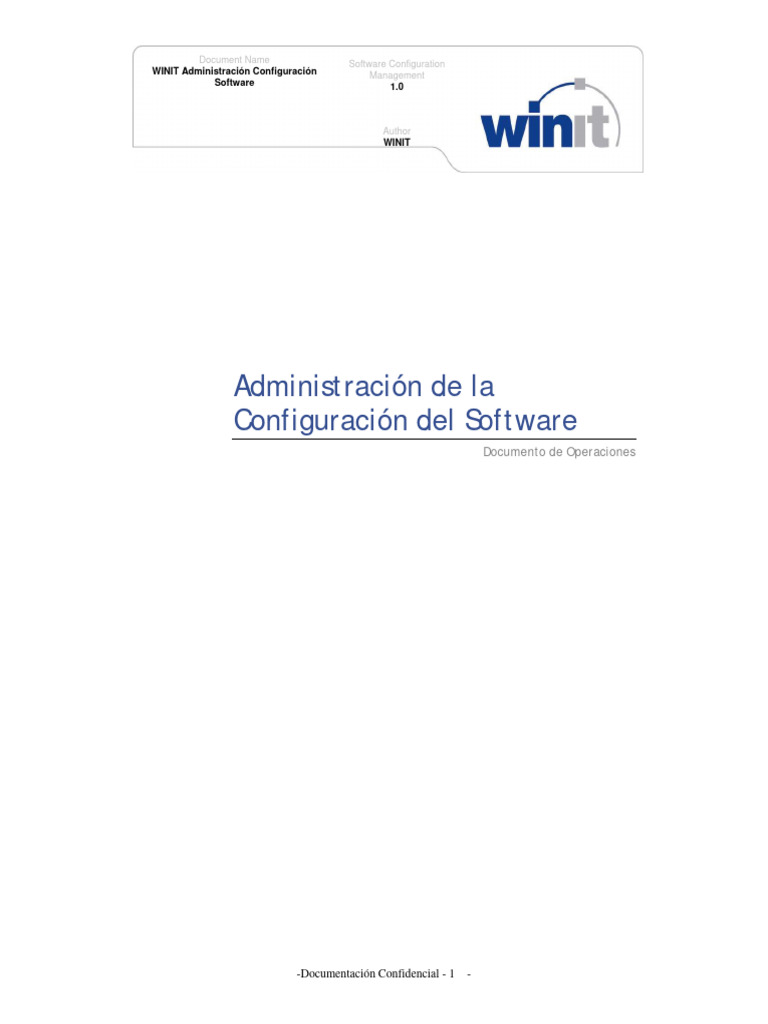WINIT - PRO - INS - Administracio Ün Configuracion Software | PDF | Xml ...