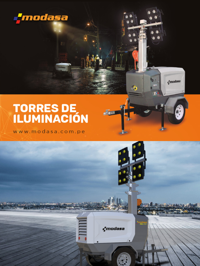 Torres de Iluminación Modasa | PDF | Diodo emisor de luz | Tanques