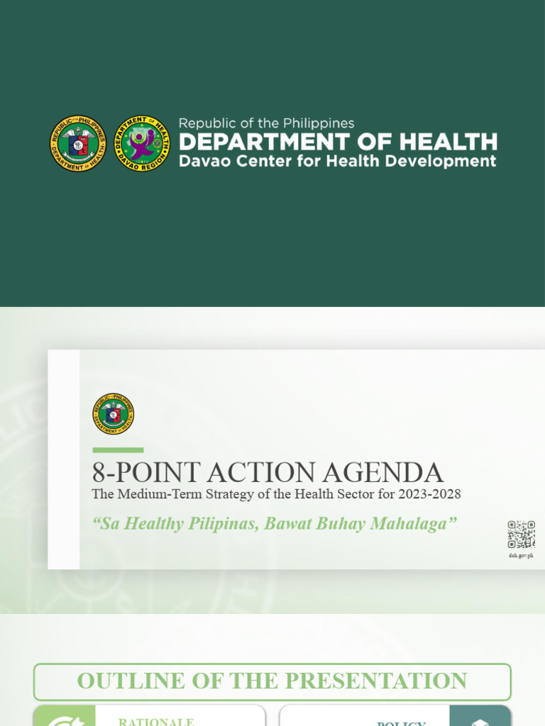 8-Point Action Agenda for Health 2023-2028 | PDF | Health Care | Governance