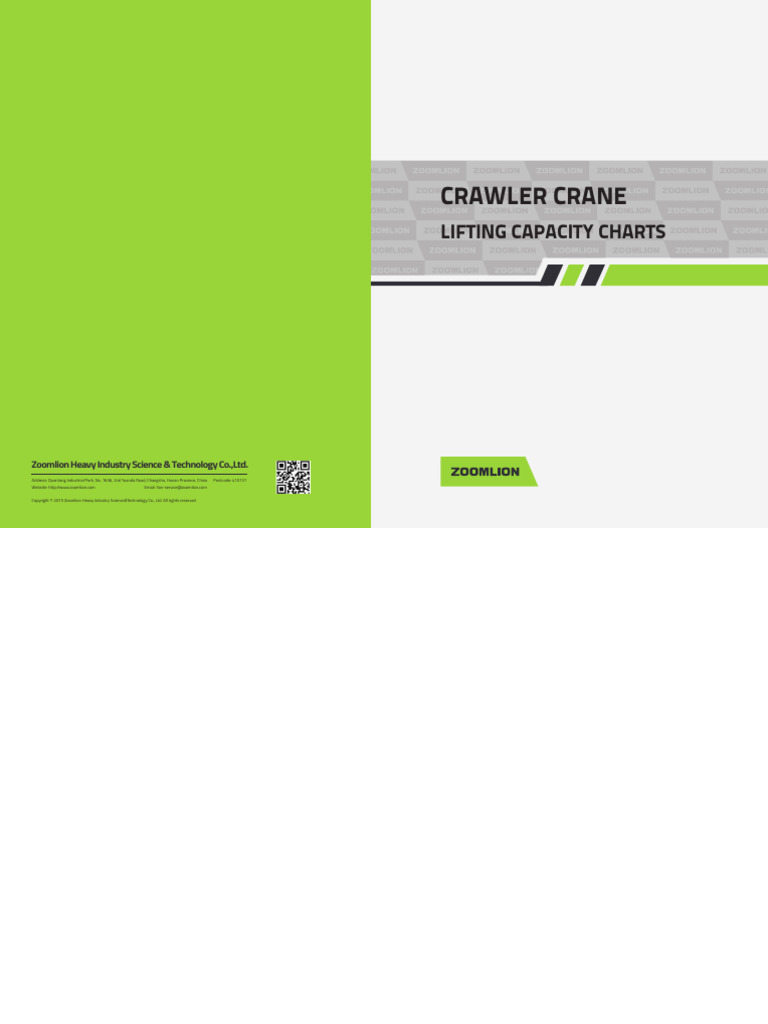 ZCC2000-1 Load Chart | PDF | Crane (Machine)