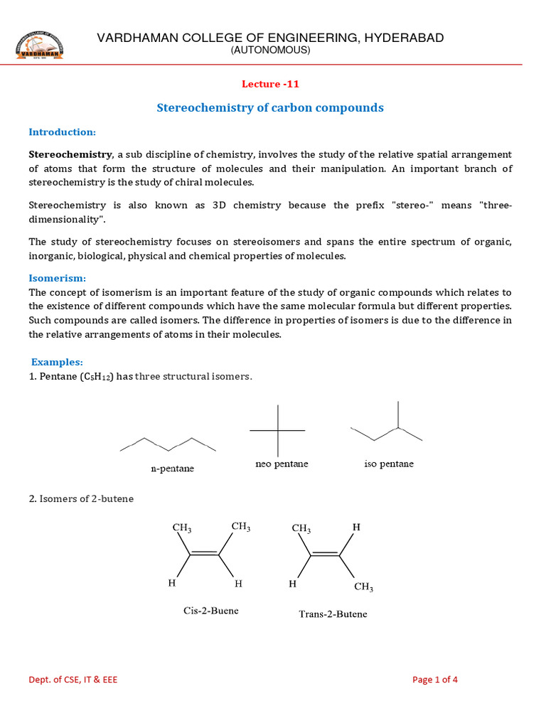 BASIC CONCEPTS OF STEREOCHEMISTRY visual data 2