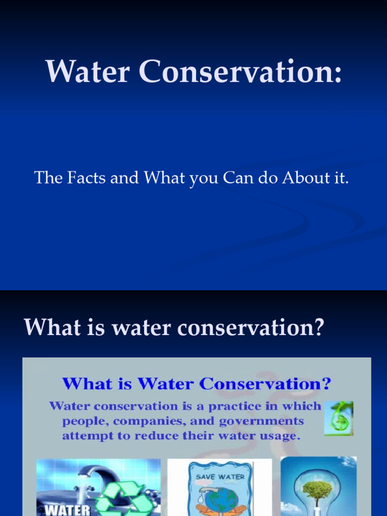 Water Conservation | PDF | Water Conservation | Water