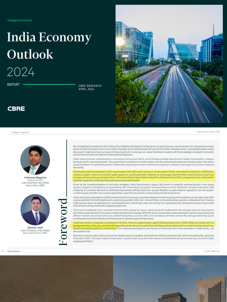 India Economy Outlook 2024 - R | PDF | Reserve Bank Of India | Central ...