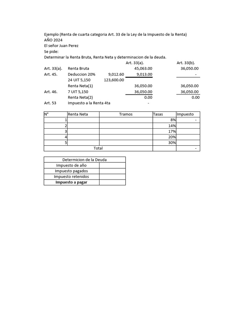 Impuesto A La Renta de 4ta y 5ta Categoria | PDF | Impuestos | Impuesto ...