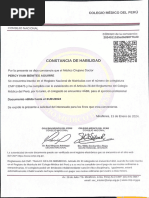 Constancia de Habilidad Profesional CTMP | PDF