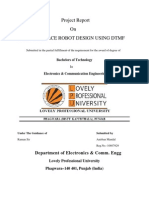 Project Report On Pick and Place Robot Design Using DTMF: Department of Electronics & Comm. Engg