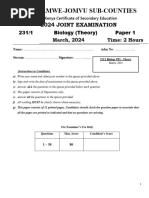 Grade 10 Life Sciences - Paper 1 - June 2025 | PDF | Cell (Biology ...