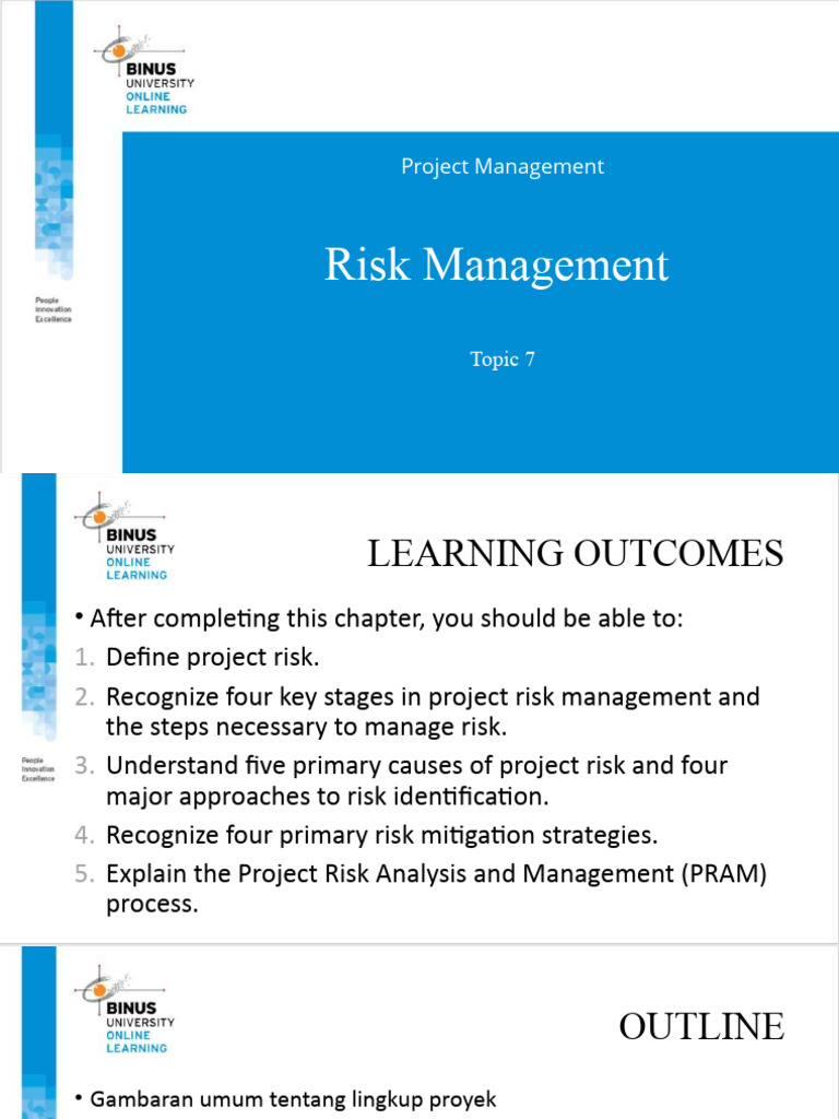 Ppt07 Risk Management Pdf Risk Risk Management