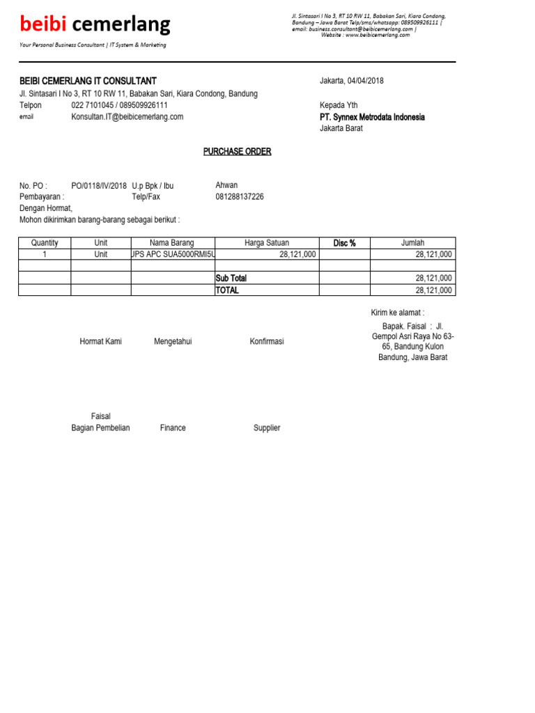 Beibi Cemerlang Indonesia Services Overview | PDF | Internet ...