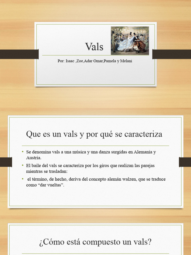 Tipos de Vals y su Caracterización | PDF