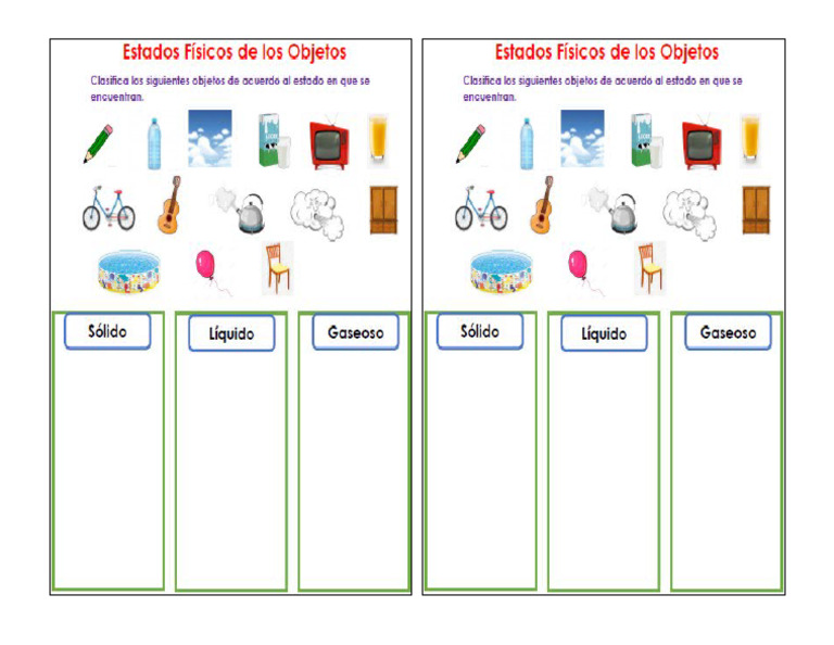 Estados Físicos de Los Objetos | PDF