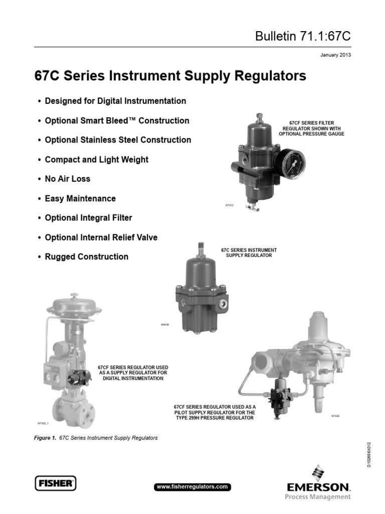 67C Regulator Fisher | PDF | Valve | Materials