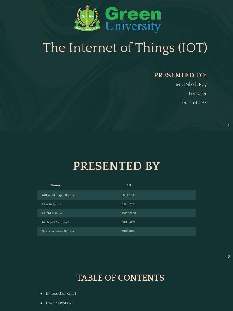 Understanding the Internet of Things (IoT) | PDF | Internet Of Things ...