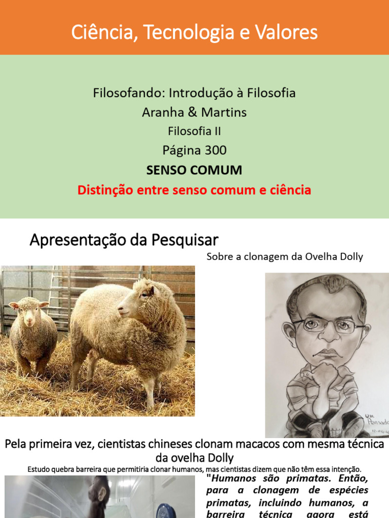 Aula 2 Fil II Distincao Entre Senso Comum e Ciencia-3a558112fa084169a5 ...