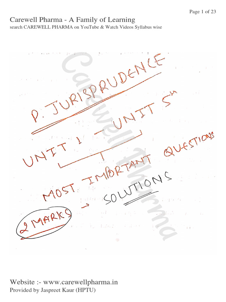 Schedule O In Pharmaceutical Jurisprudence