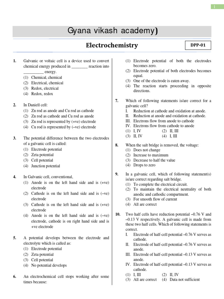 Electrochemistry Download Free Pdf Anode Electrochemistry