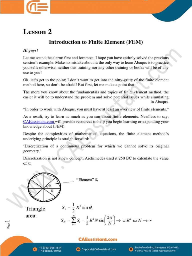 Vu360 FEM Tutorial: Abaqus Basics | PDF | Finite Element Method | Buckling