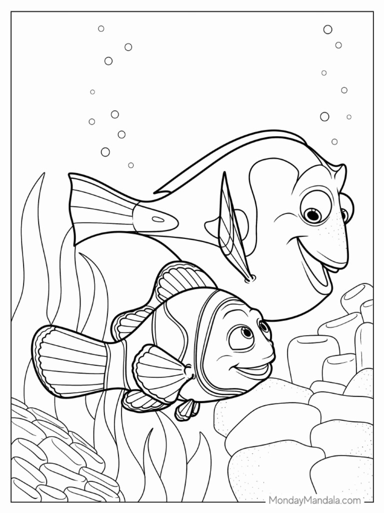 Coloring-Page-Of-Dory-And-Marlin | PDF