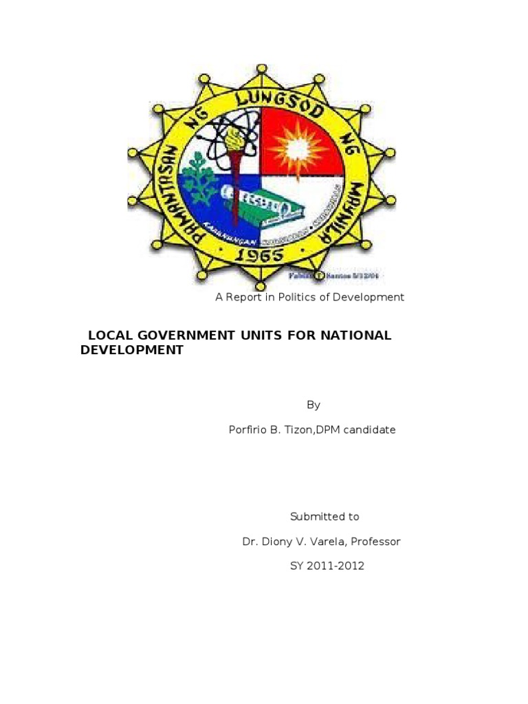 Local Governance and Development in the Philippines | PDF | Governance ...