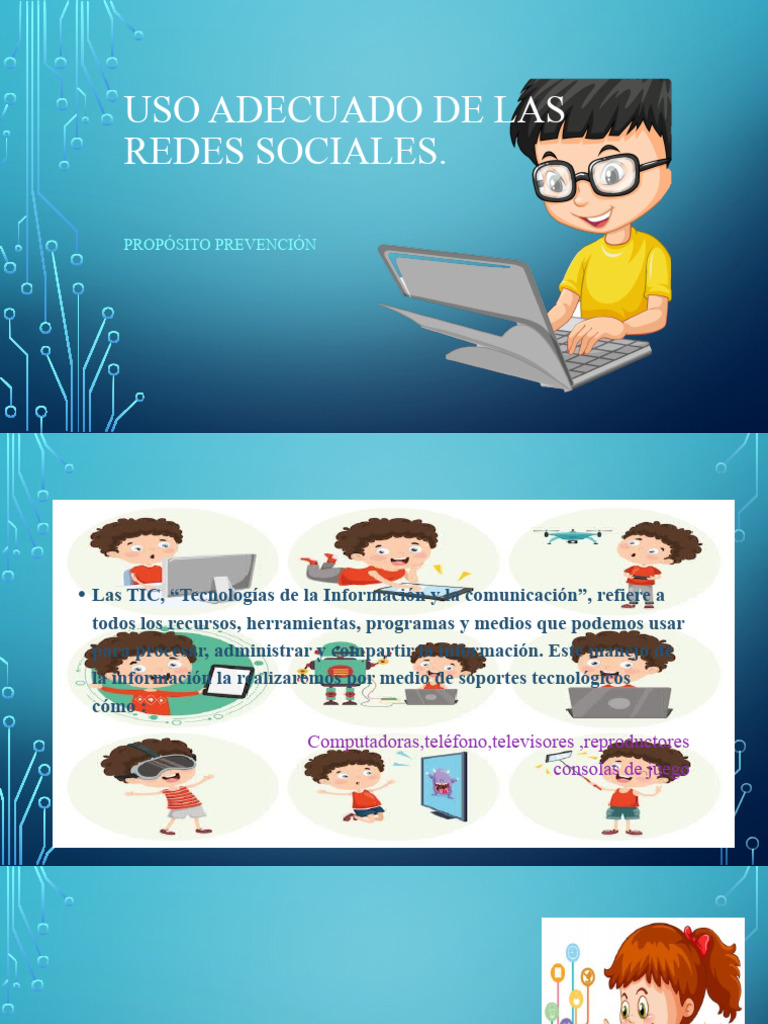 Uso Adecuado de Las Redes Sociales - Pptxdepartamento Psicologico ...