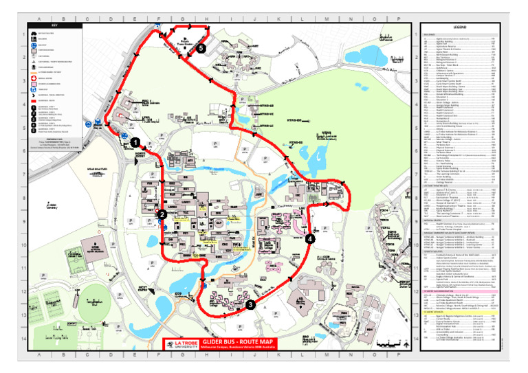 Melbourne Glider Bus Route Map PDF