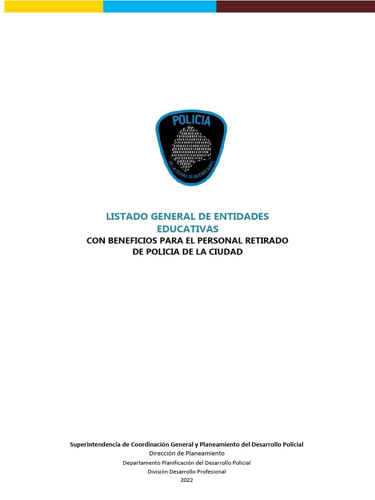 Beneficios - Becas para El Personal Retirado | PDF