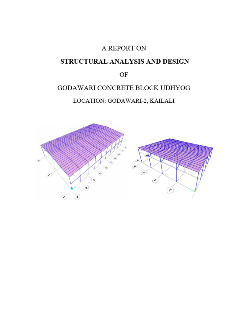 Godawari Concrete Block Structural Report | PDF | Earthquakes | Beam ...