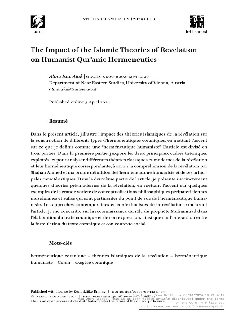 Studia Islamica Article 2023 PDF Quran Islam