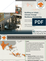 Building An Urban Climate Change Resilience Partnership