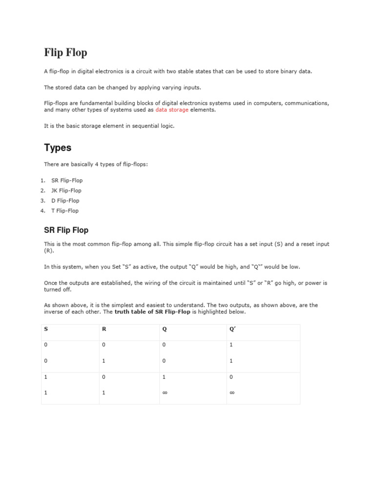Flip flop download free pdf read only memory logic gate