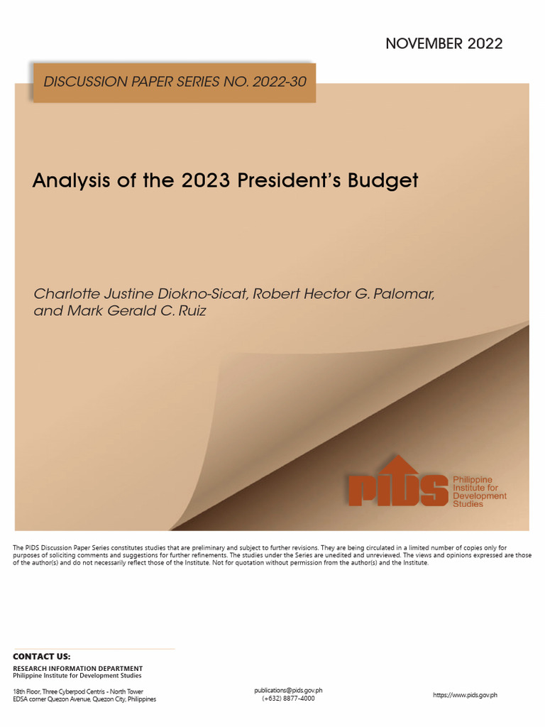 Analysis of the 2023 National Budget | PDF | Government Spending