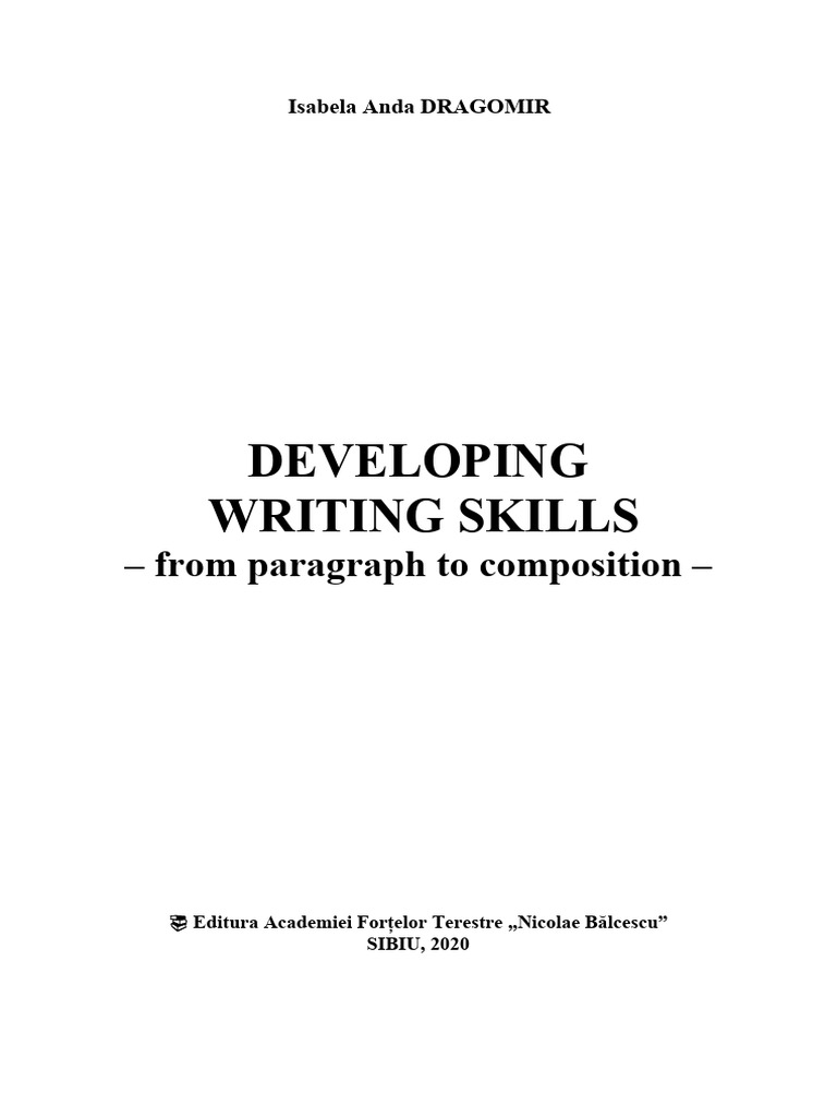Writing Skills Development Guide | PDF | Grammar | Linguistics