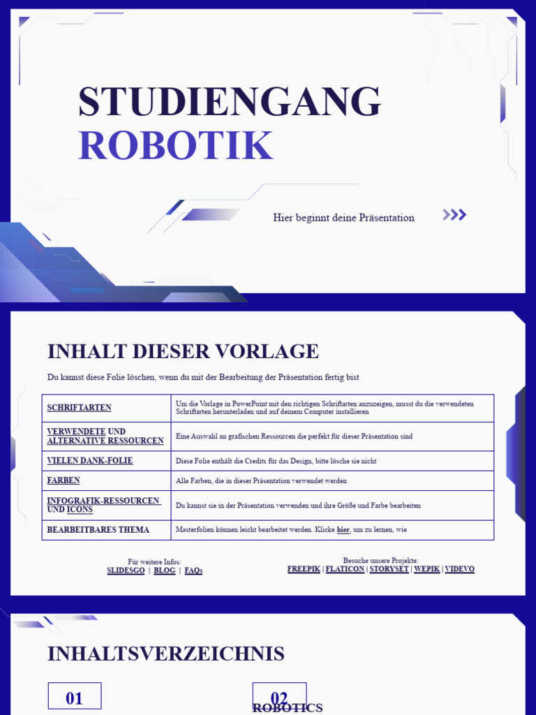Bachelor in Robotics Engineering by Slidesgo | PDF