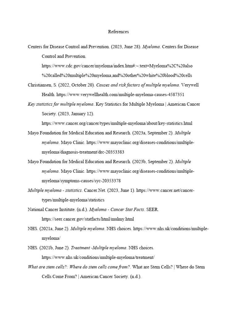 References Bio | PDF