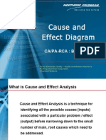 Cause and Effect Diagram: CA/PA-RCA: Basic Tool