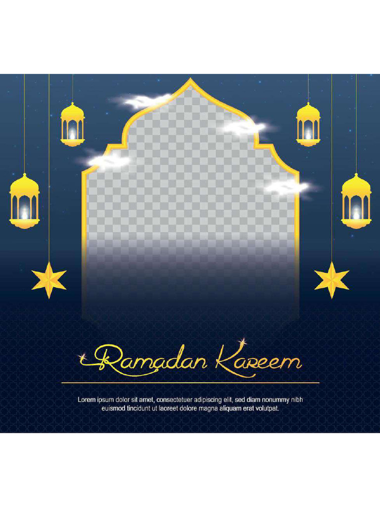 Ramadan Kareem Greeting Card Design With Islamic Background Free Vector ...