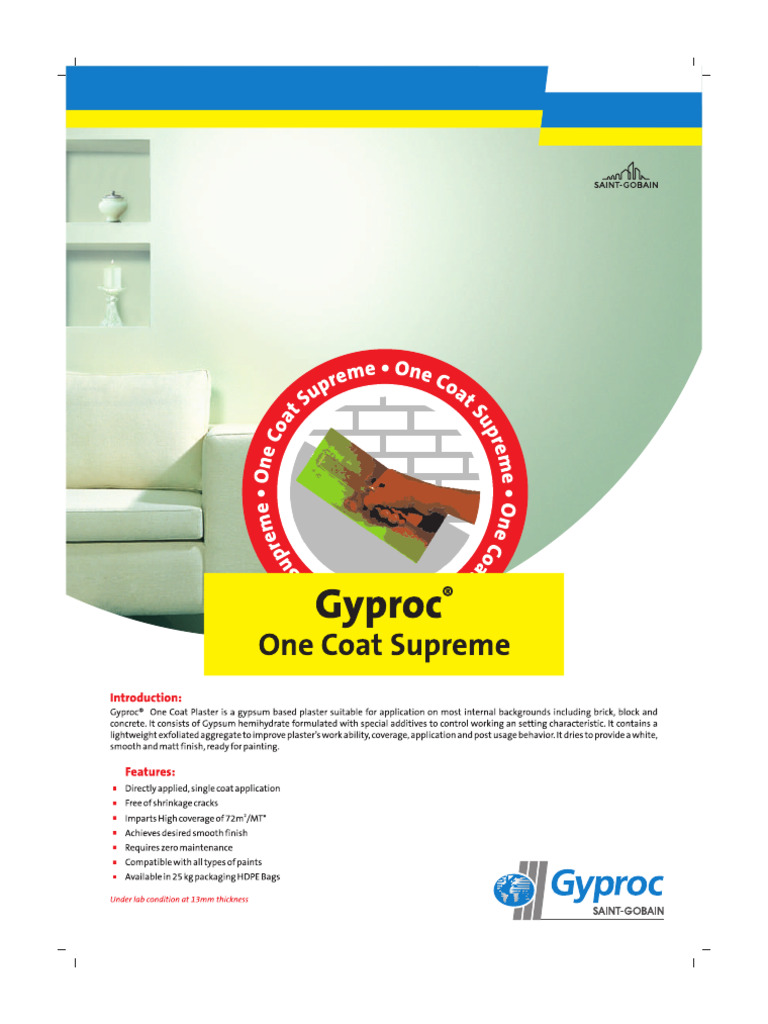 Gyproc-Gypsum-Supreme TDS | PDF