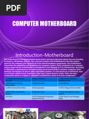 Computer Motherboard