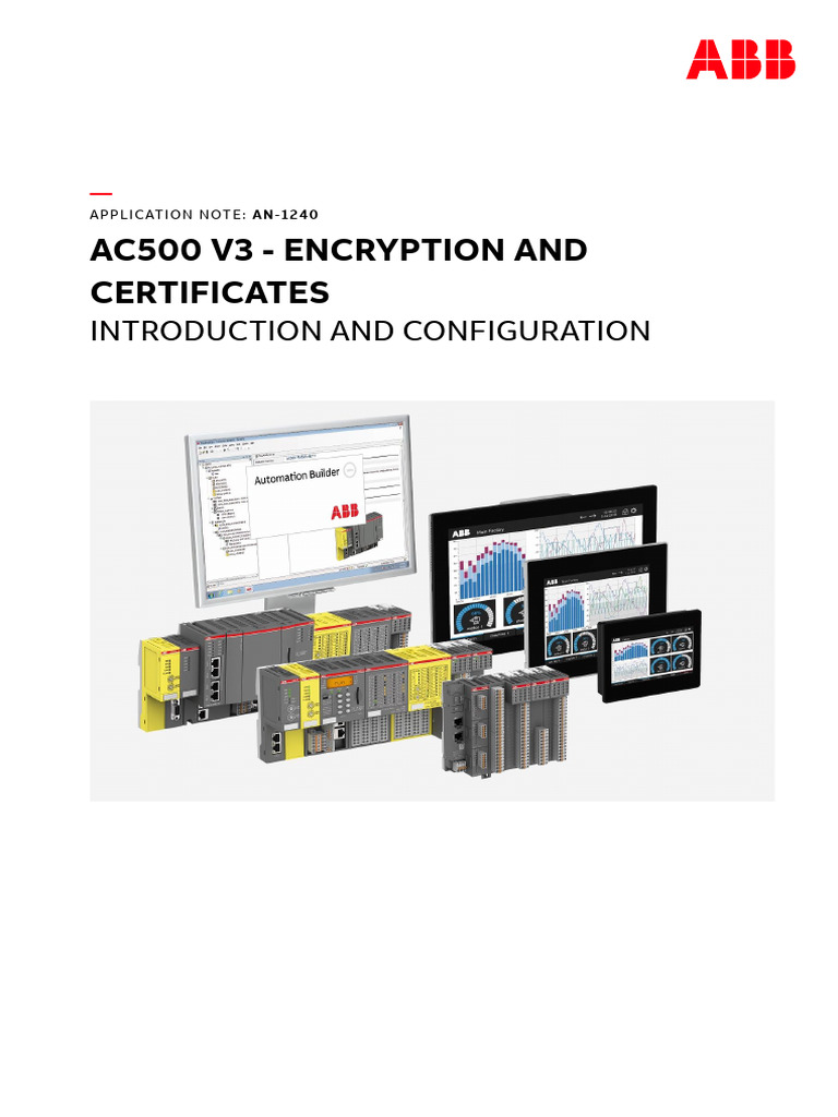 AC500 V3 Encryption Setup Guide | PDF | Public Key Certificate | Public ...